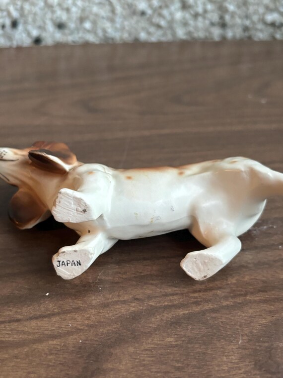 バセットハウンド　木製　置物　犬　オブジェ　ビンテージ　アメリカン ヴィンテージのバセットハウンドの置物 - Etsy 日本