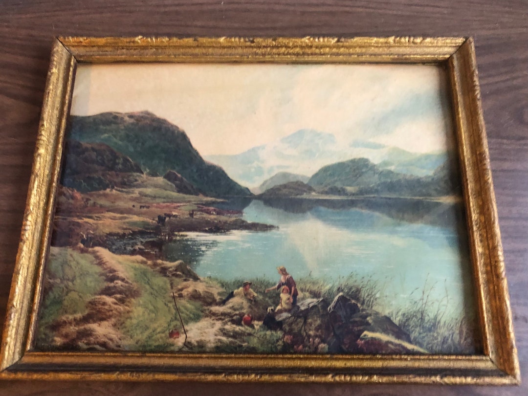 Antique Mountainside 1886 Print of Sidney Richard Percy Framed Art Etsy