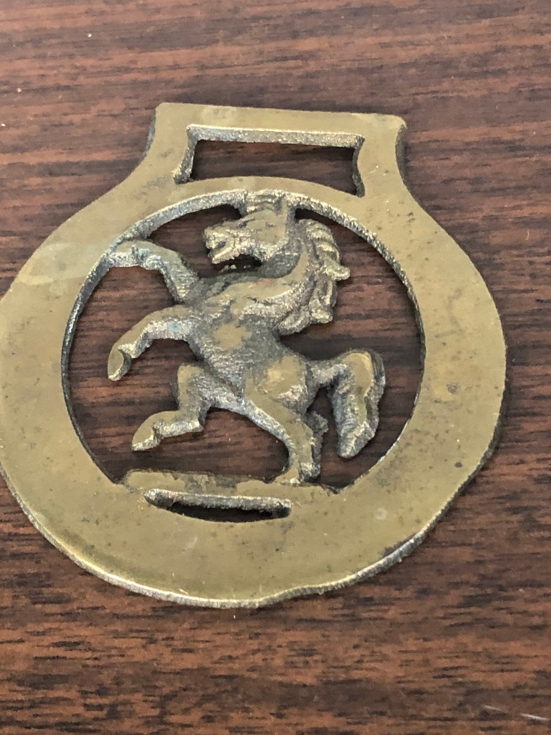 Vintage Brass Bridle Medallion of Horse Etsy