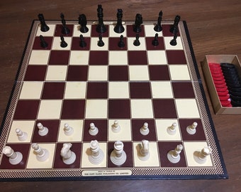 Vintage Copp Clark Chess/Checkers Set -made in Canada - 1955