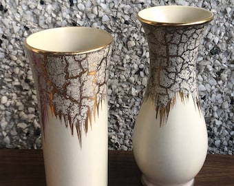 pair of vintage German vases