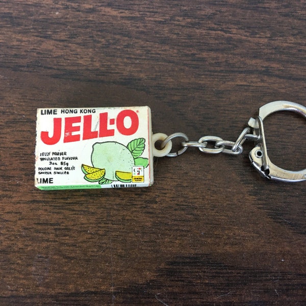 Vintage mini Lime Jello Key Chain