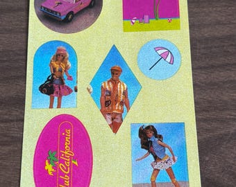 vintage Barbie stickers