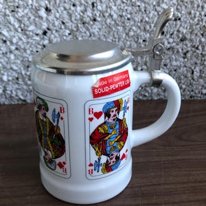 vintage Duits motief van een bierkroes