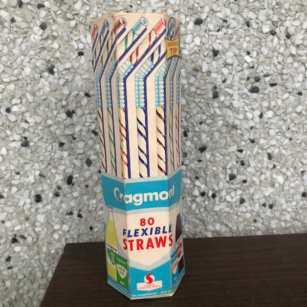 Vintage Safeway Cragmont flexible straws
