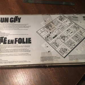 FUN CITY Board Game 1987 - Etsy