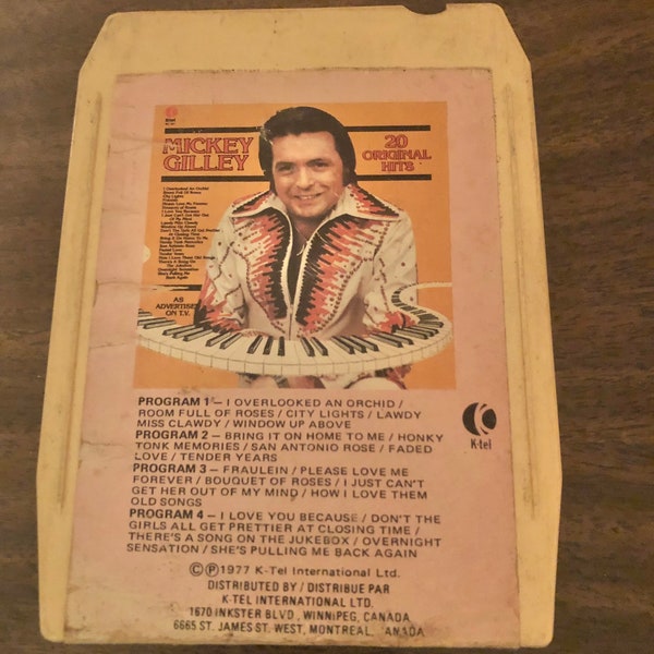 1977 Mickey Gilley 8 track