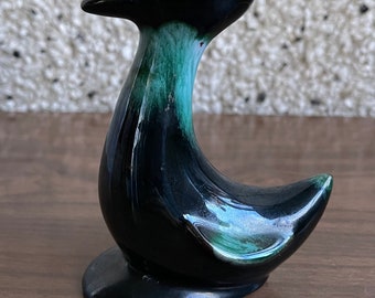 Vintage blue mountain duck pottery