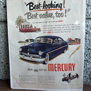 vintage 1949 mercury ad