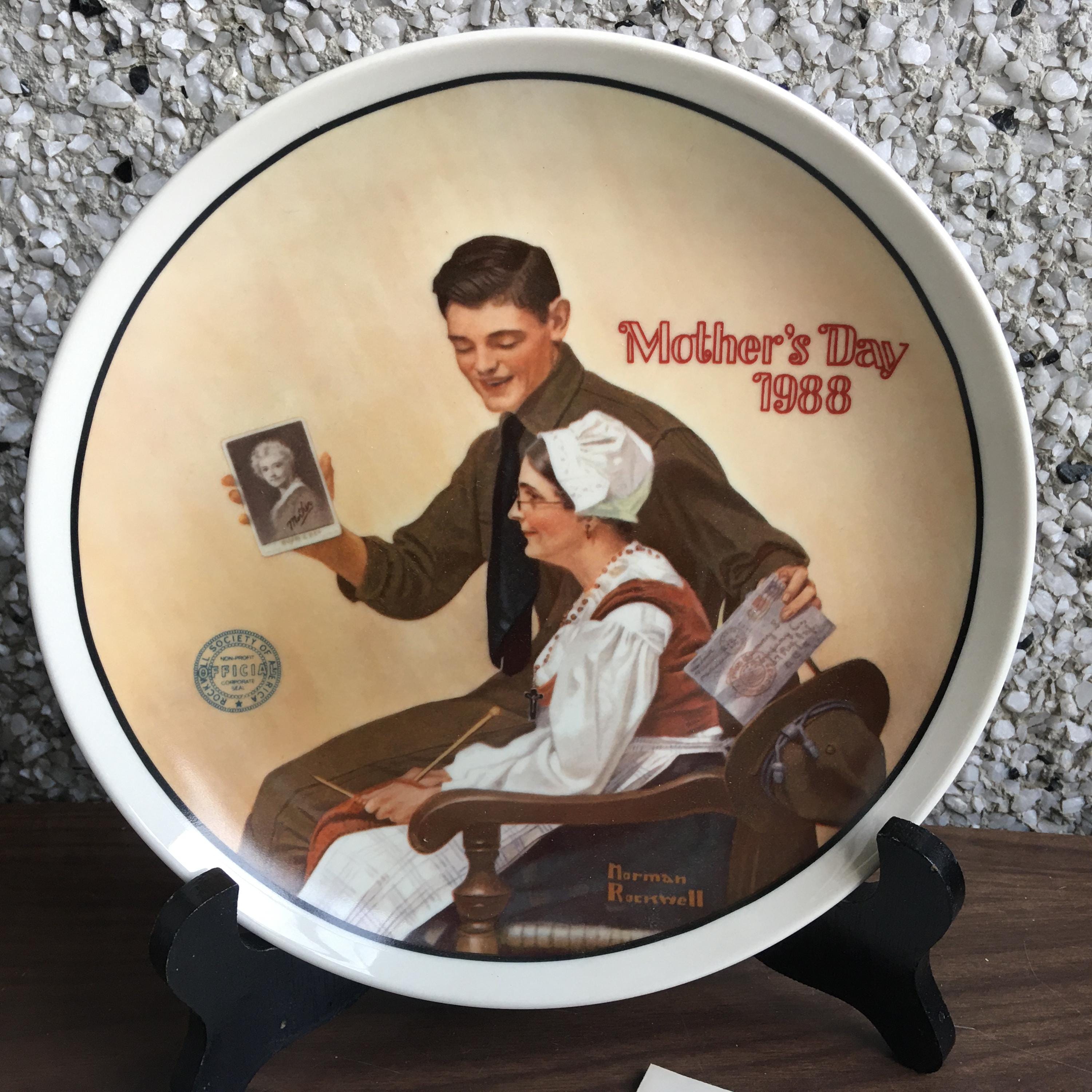 MY MOTHER - Norman Rockwell Collector Plate - From the Mother's
