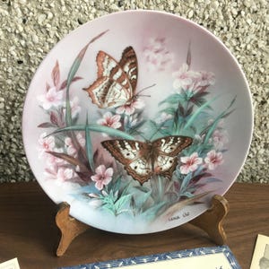 White Peacocks - a collector plate by Lena Liu