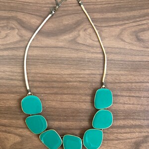 Vintage Lia Sophia Jade Colored Necklace
