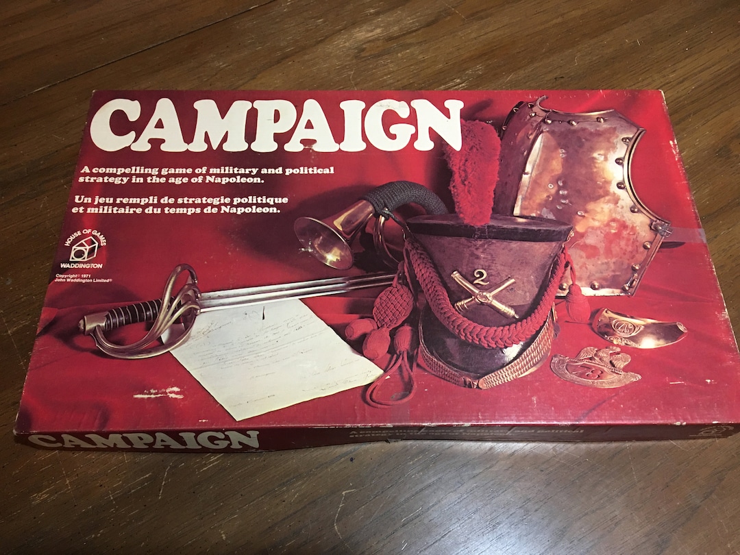 Vintage Campaign Board Game 1976 Etsy