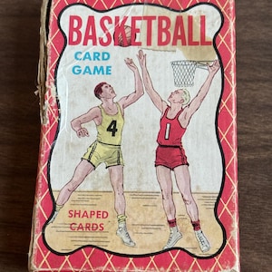 Jeu de cartes de basket-ball vintage 1959