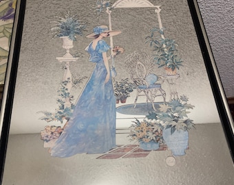 Vintage lady mirror