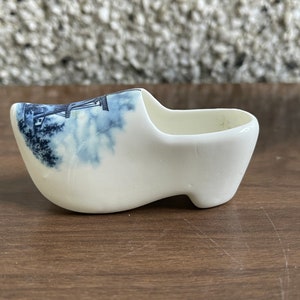 Vintage bone China delft shoe