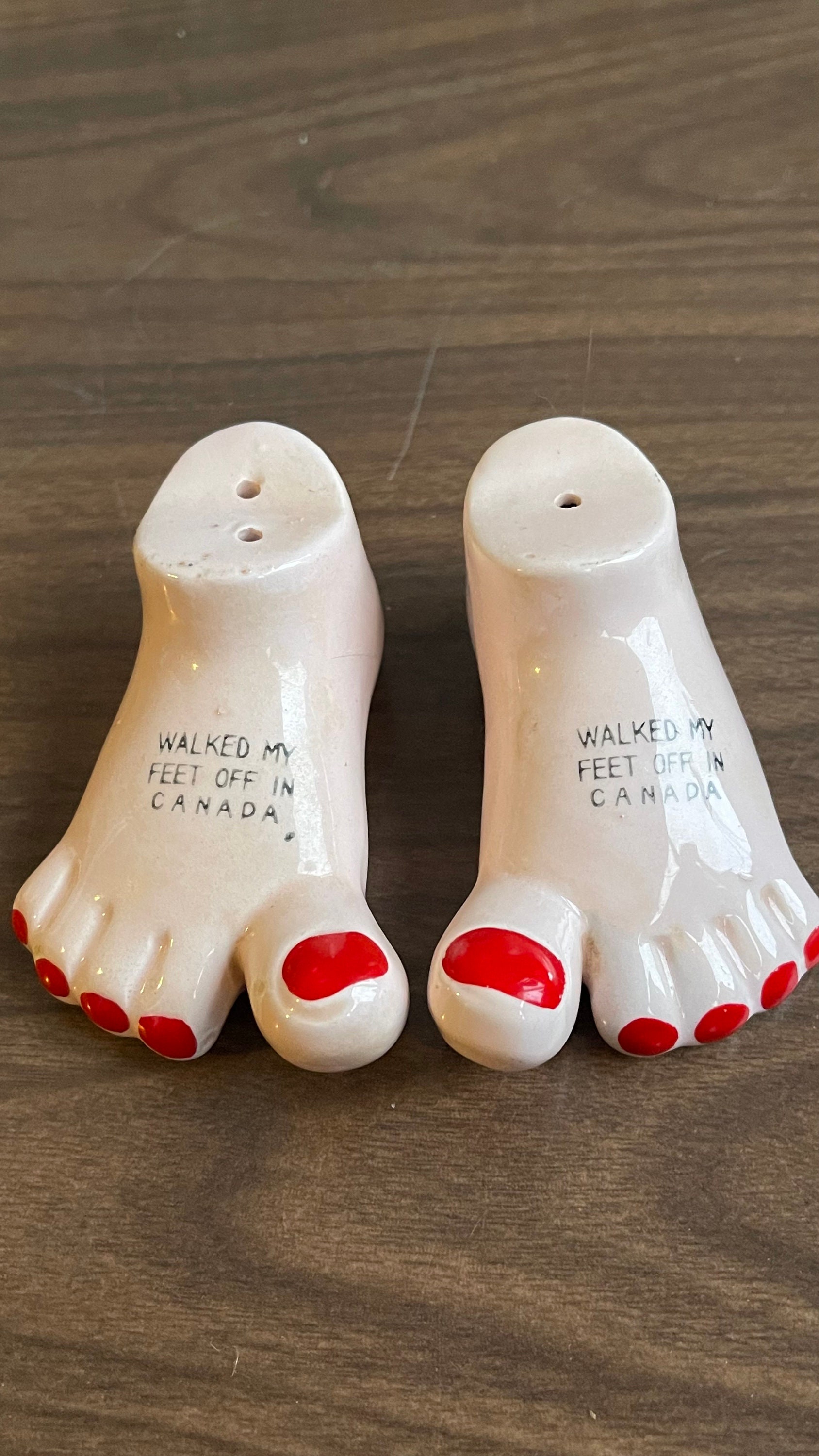 Vintage Feet Canada Salt and Pepper Shakers Made in Japan - Etsy