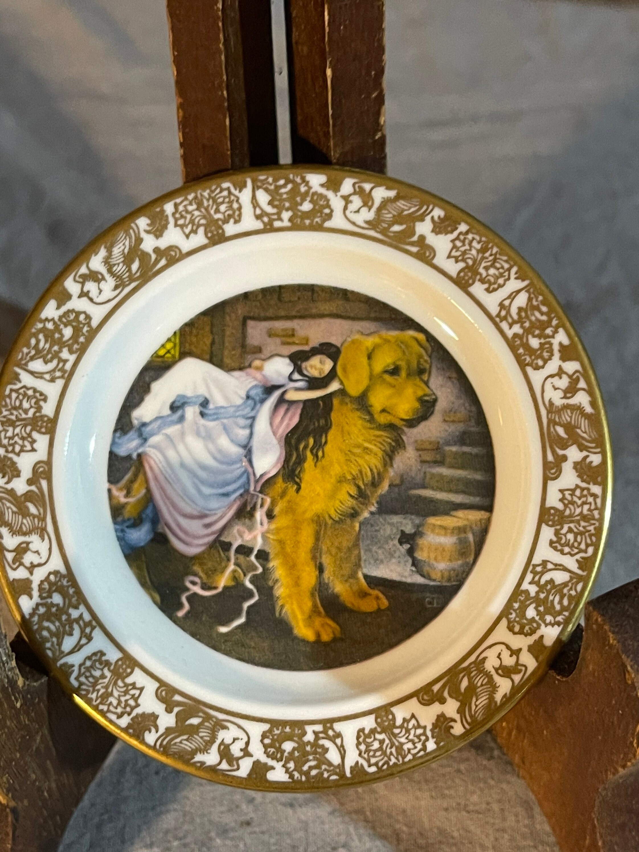 Franklin Porcelain 'the Tinder Box' Fairy Tale Mini Plate - Etsy