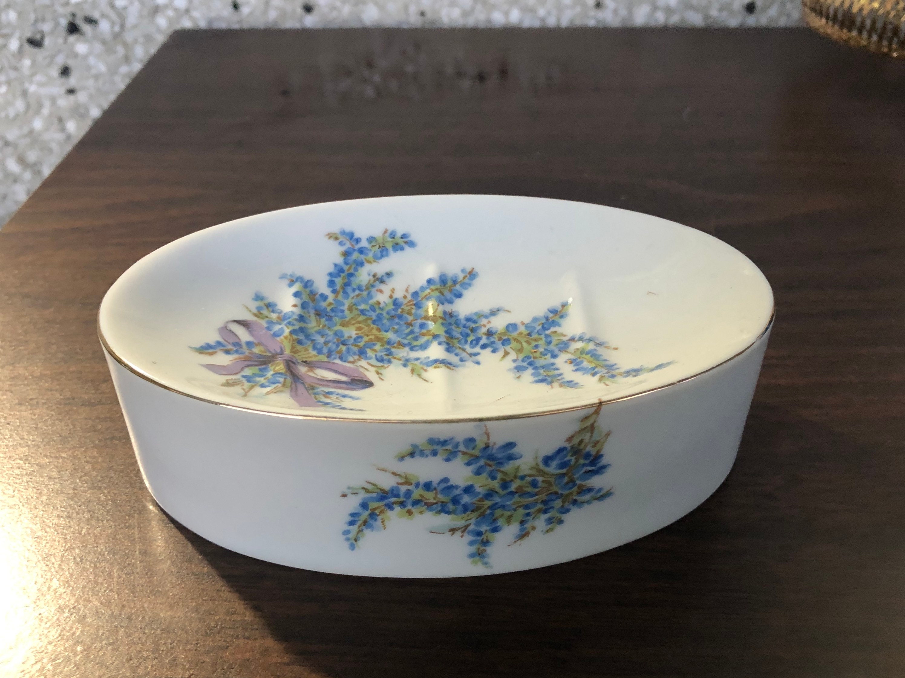 Vintage Porcelain Soap Dish Floral From Japan Etsy