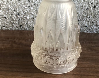 vintage frosted glass light cover