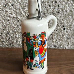 vintage German ceramic decanter