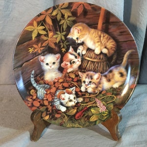 Plaque allemande vintage « Cache-cache dans les feuilles » <translated>