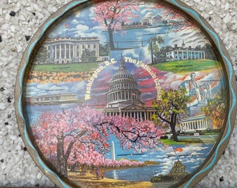 Washington DC vintage decorative tray