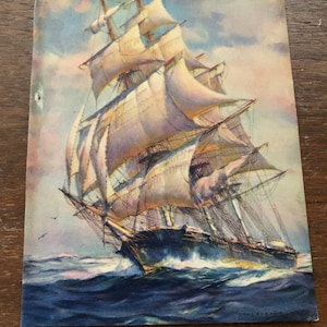 Antique ship print
