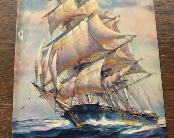 Antique ship print
