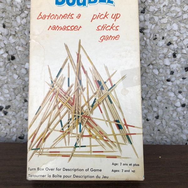 Vintage double pick up sticks game ~Parker brothers