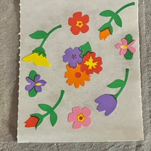 Vintage Mrs Grossman flower stickers