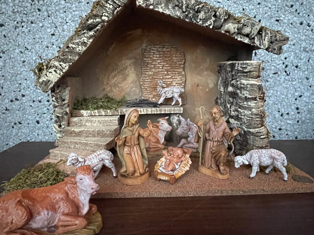 Vintage Fontanini Nativity Set Etsy