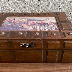 Vintage Schmuckschatulle aus Holz