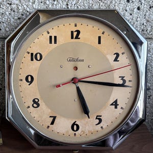 Vintage Telechron Wall Clock - Etsy