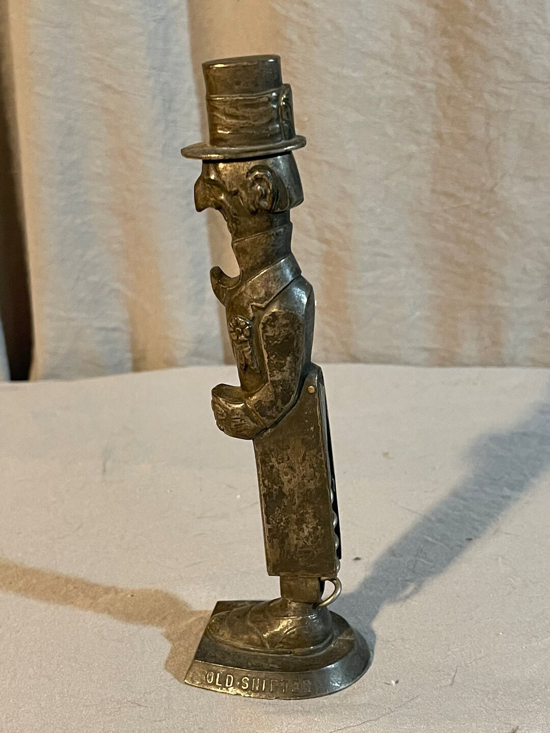 Vintage Old Snifter Iron Bottle Opener Toothpick Holder Wine Etsy