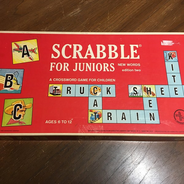 Vintage Scrabble for Juniors - edition 2 - 1964