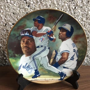 Joe Carter - Toronto Blue Jays Baseball - piatto da collezione - arte di Glen Green