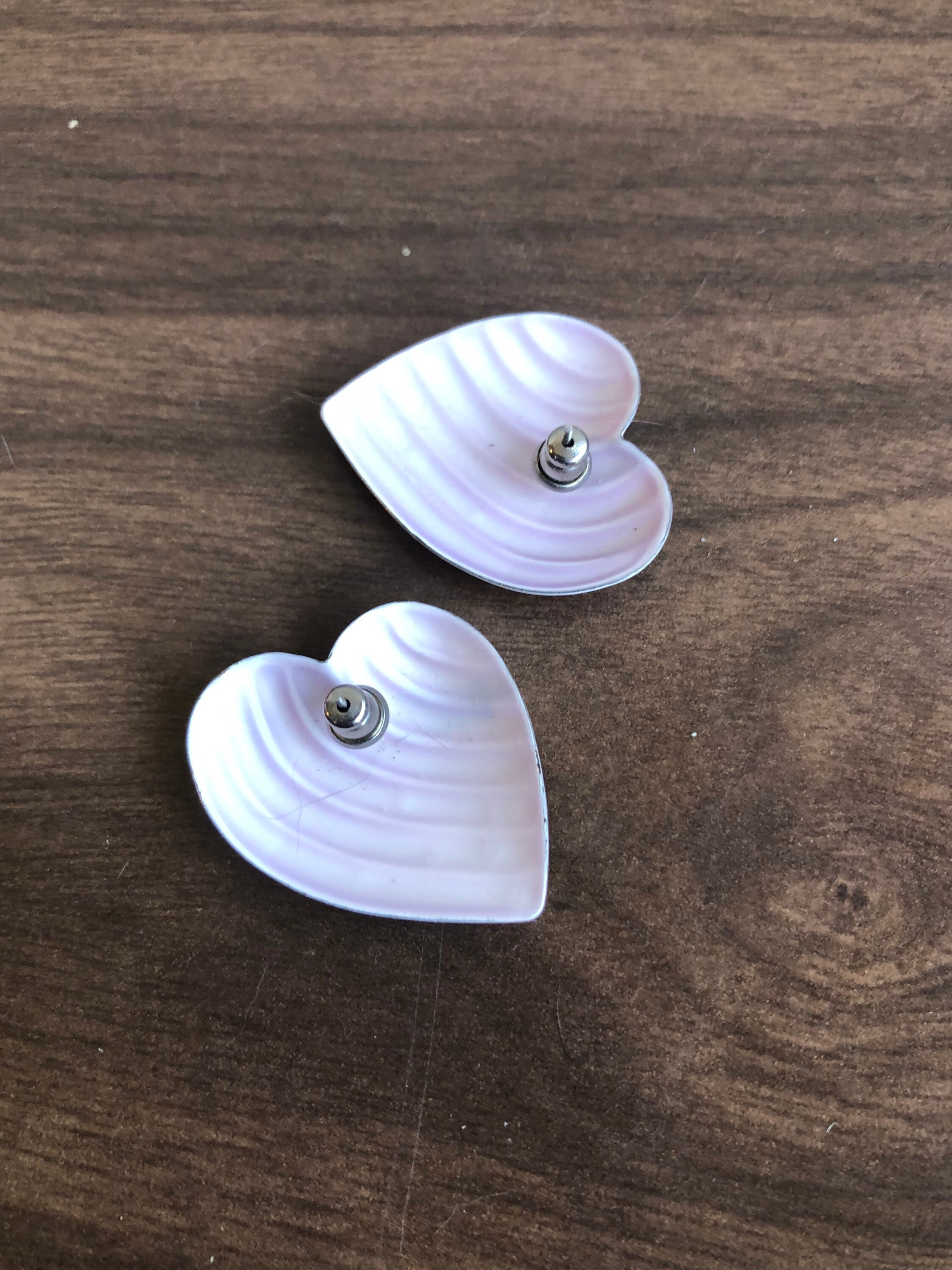 [COLD FRAME] ☆ / VERY VINTAGE LILAC QUARTZ HEART EARRINGS Vintage Lilac / Lavender Metal Heart Earrings - Etsy Canada