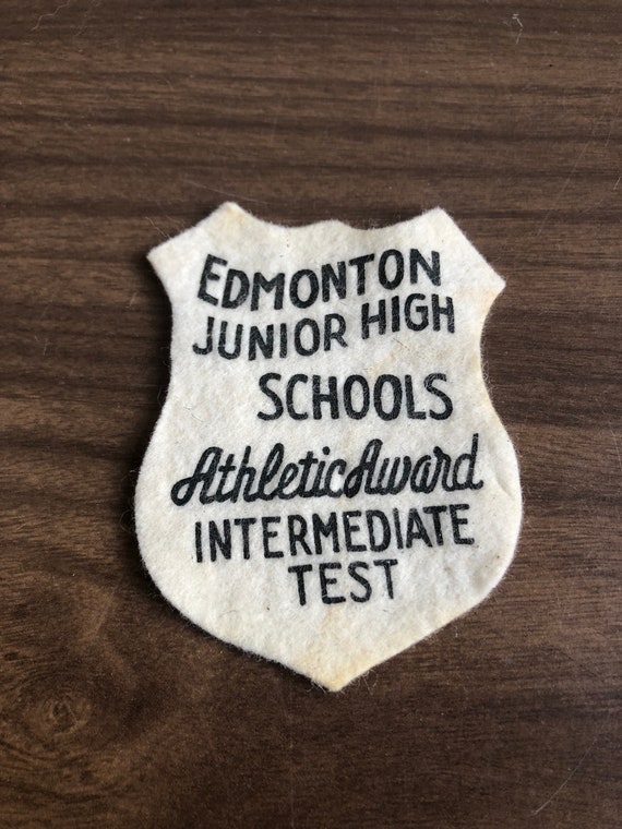 vintage Edmonton high school patch - image 1