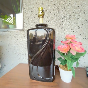 Vintage black Art Deco style lamp