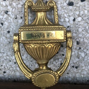Jenny Jones Brass Door Knocker 4 752 Home Or Etsy