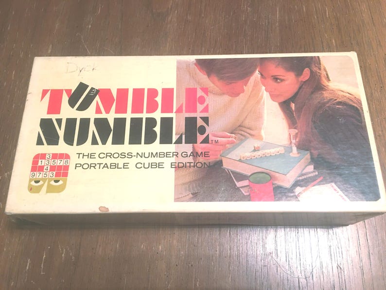 Vintage TMBLE NUMBLE Dice Game - 1969 - Etsy