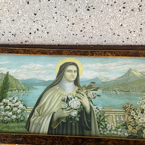 St Theresa vintage print