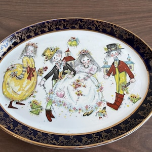 vintage weatherby falcon ware plate