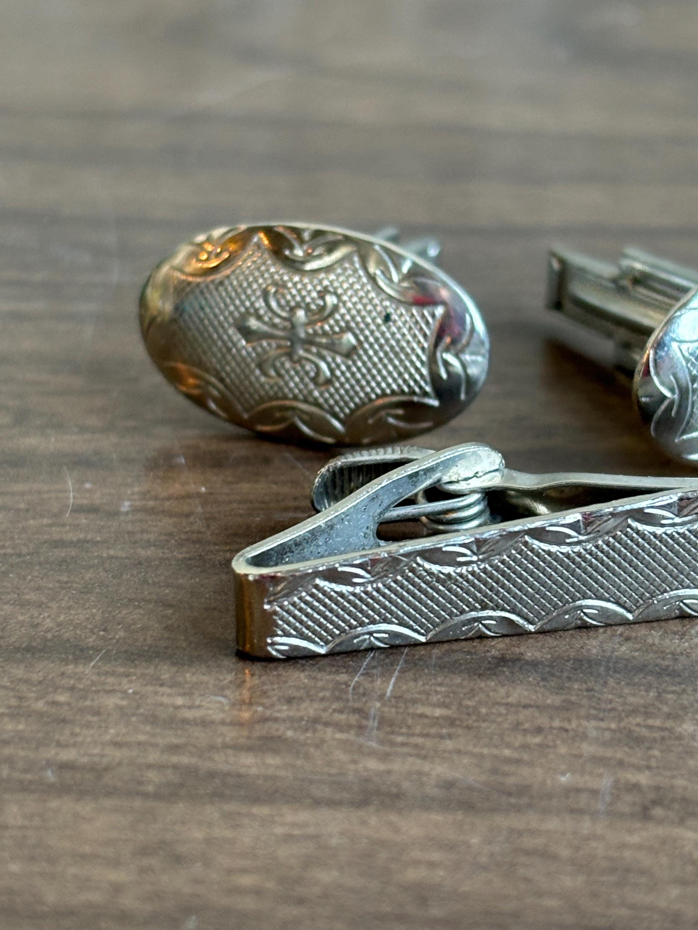 ヴィンテージのネクタイピンとカフスボタン - Etsy 日本