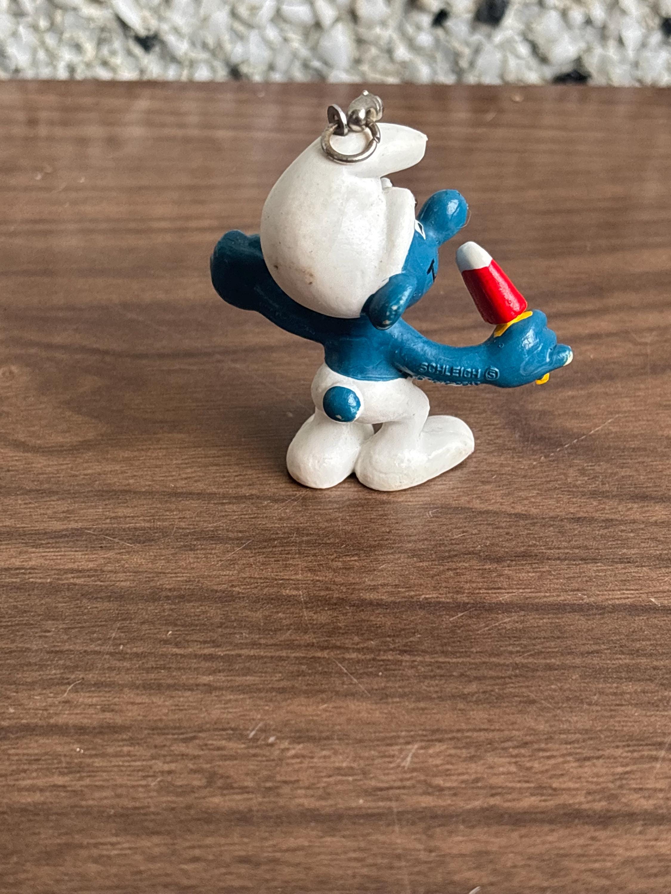 Vintage Ice Lolly Smurf Keychain - Etsy UK