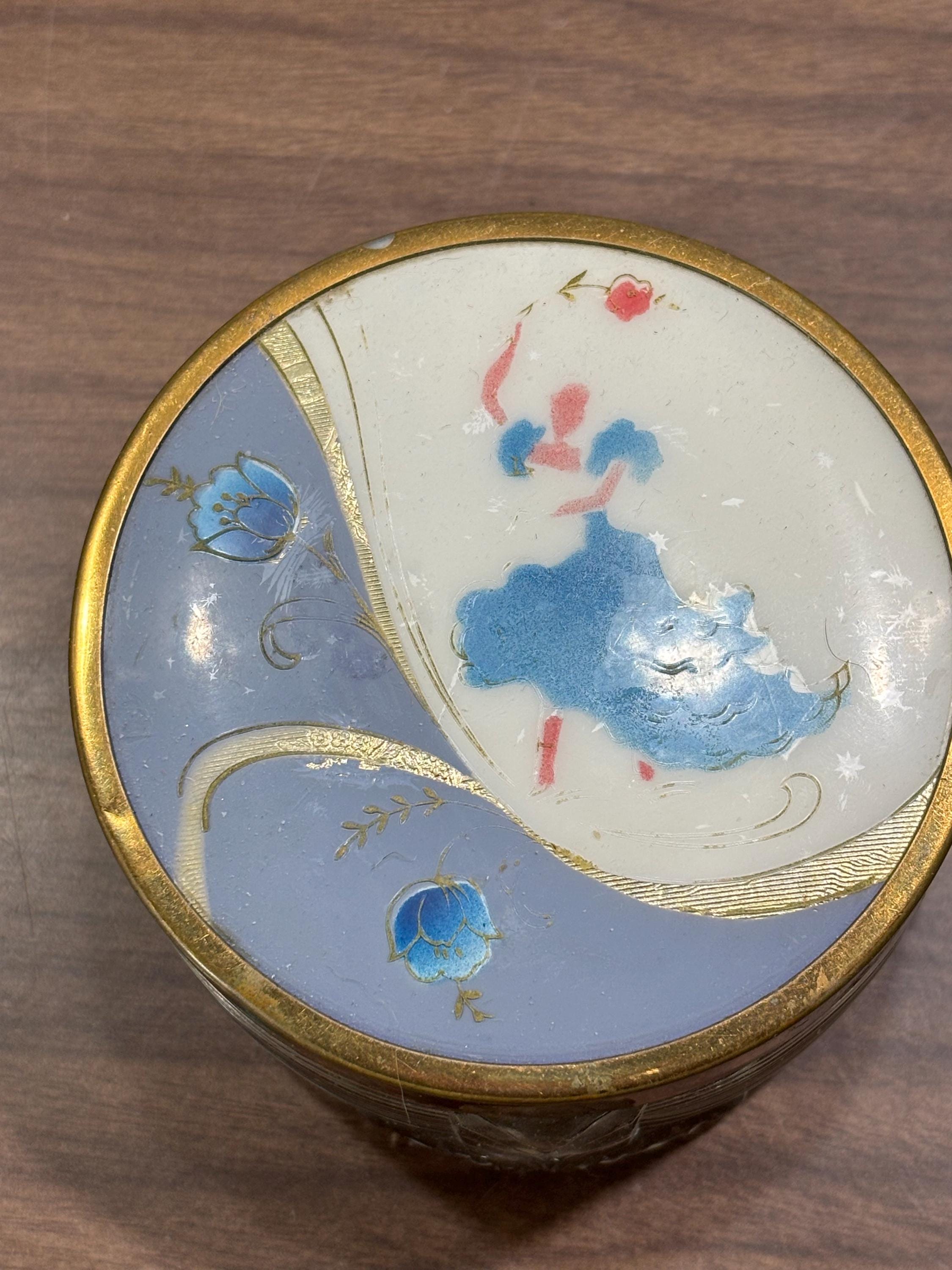 Powder Dish With Puff - Etsy