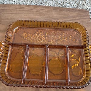 Vintage Bernstein Obst-Servierplatte