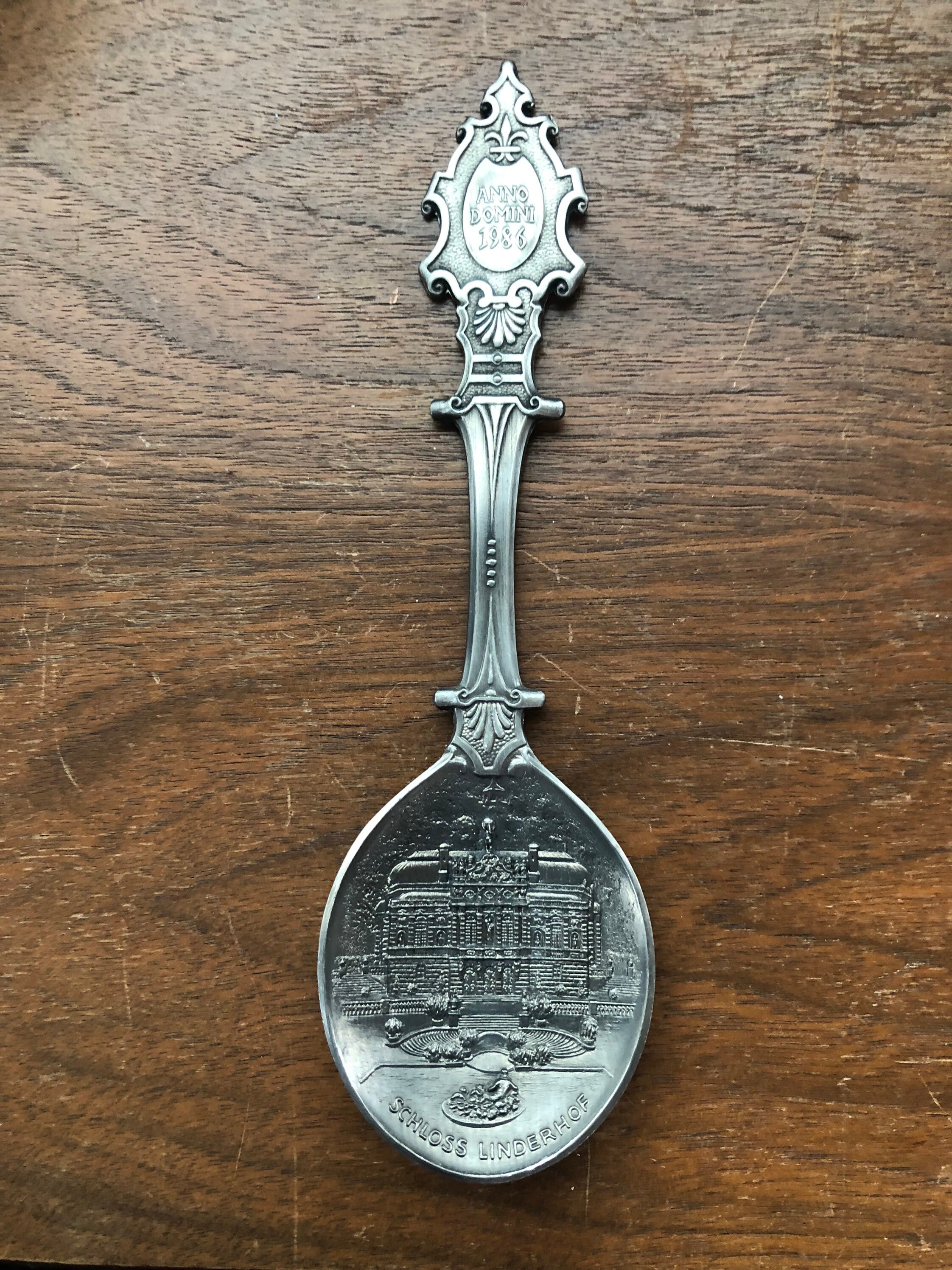 WMF Zinn Pewter Collectable Spoon 1986 Anno Domini Schloss