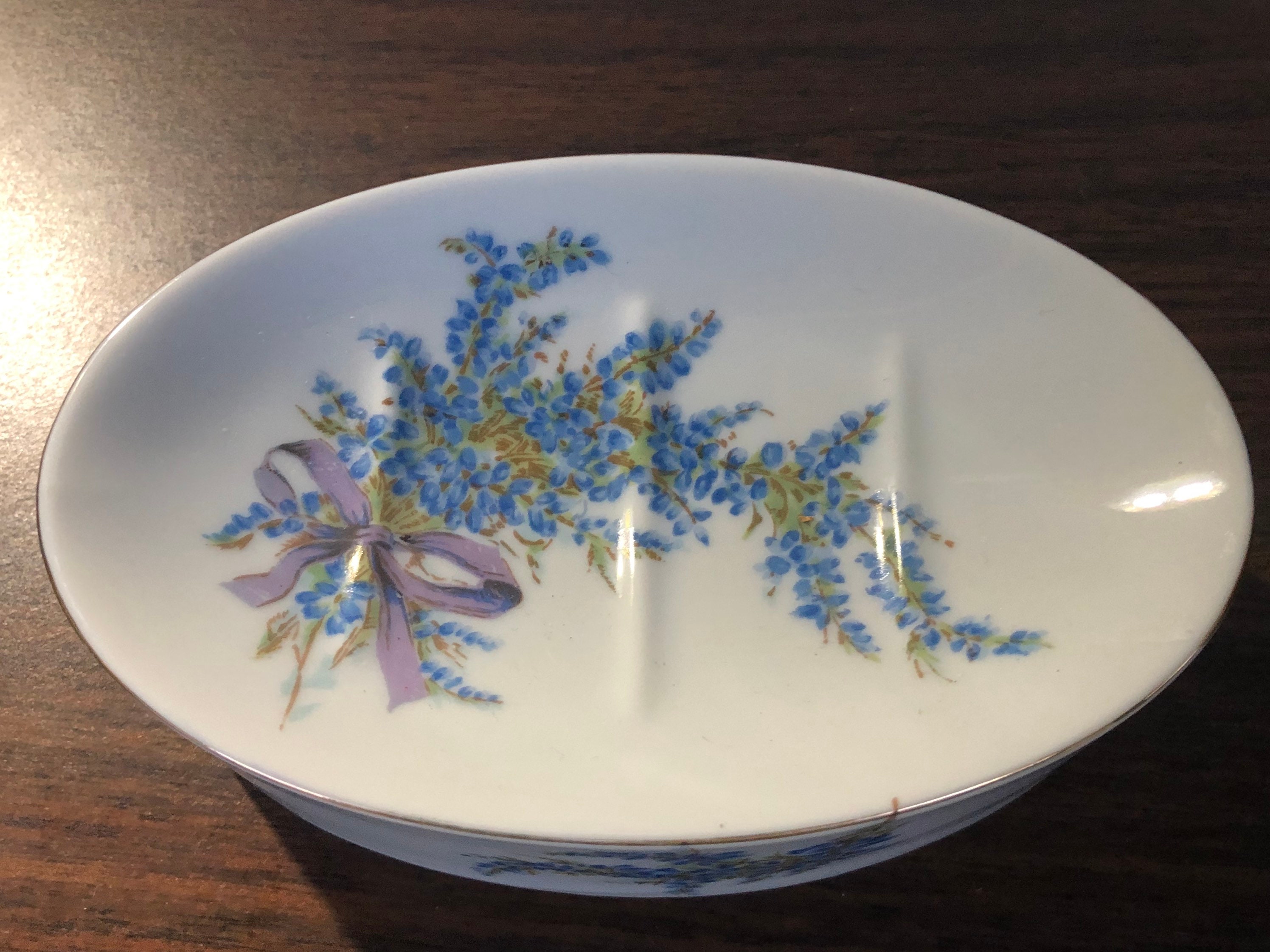 Vintage Porcelain Soap Dish Floral From Japan Etsy